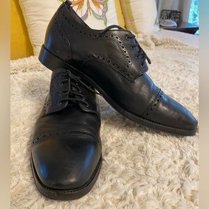 Men’s Cole Haan Size 10 Black Leather Laceup Dress Shoes